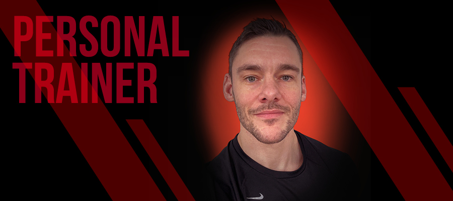 Photo of Martin Christie with the text Personal Trainer 