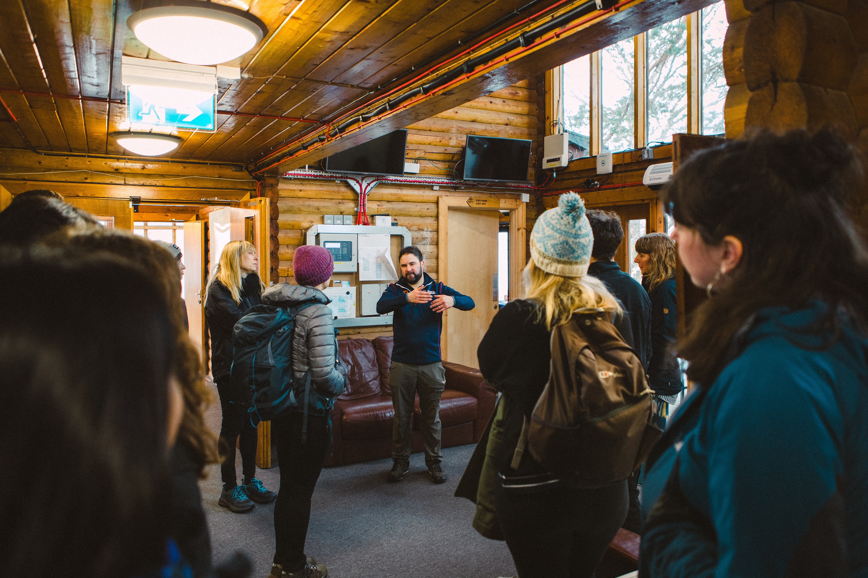 Group in the Firbush Lobby area
